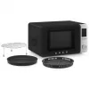 Smeg MOC02BLMEU Kuchenka mikrofalowa kombinowana, 9 funkcji, 2100 W, matowa czerń