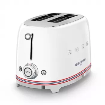 Smeg Toster TSF01IDFEU, 2 kromki, Biały, Ines de la Fressange