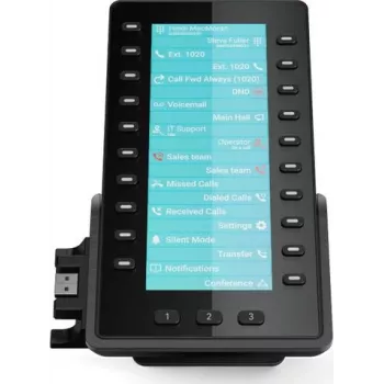Moduł rozszerzeń Snom D8C do telefonów IP D862/D865, 4,3-calowy kolorowy wyświetlacz, 48 programowalnych klawiszy, USB, czarny