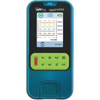 Softing Psiber CableMaster PoE Tester kabli sieciowych z wykrywaniem PoE i testem obciążenia 226102