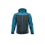 SOFTSHELL COMFORT L Kurtka softshell - czarno-szara, rozmiar L, wodoodporna 8000 mm, oddychająca, wiatroszczelna, 3 kieszenie