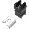 SOLARIX Cat.6 UTP RJ45 gniazdo keystone bez narzędzi, czarne