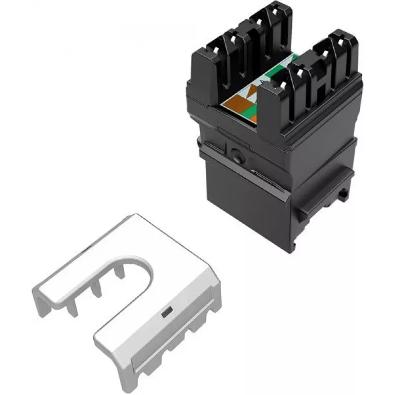 SOLARIX Cat.6 UTP RJ45 gniazdo keystone bez narzędzi, czarne