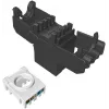 SOLARIX Moduł keystone Cat.6 UTP RJ45 bez narzędzi, czarny (RAL 9005)