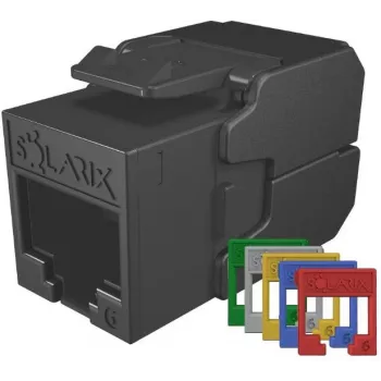 SOLARIX Moduł keystone Cat.6 UTP RJ45 bez narzędzi, czarny (RAL 9005)