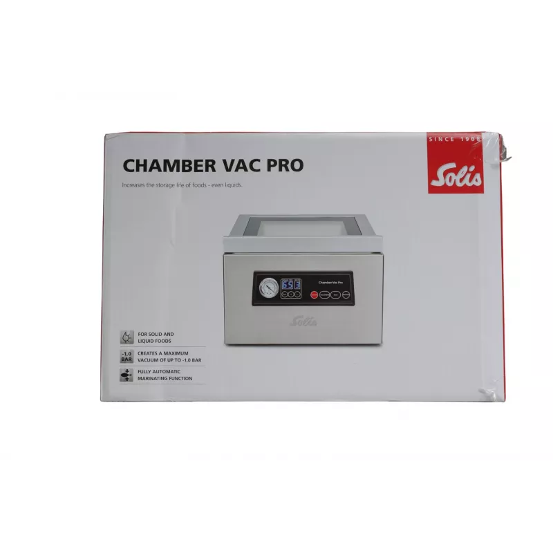 Solis Chamber Vac Pro Komorowa zgrzewarka próżniowa ze stali nierdzewnej 950 mbar 250 W