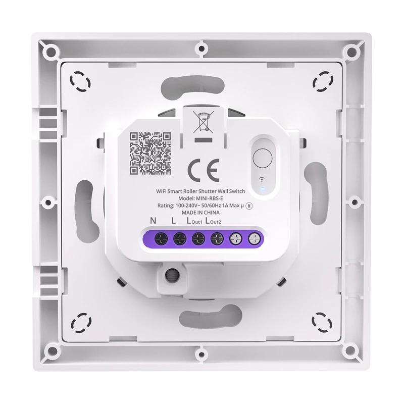 SONOFF MINI-RBS-E Matter Smart Wall Switch do rolet, Wi-Fi 2.4GHz, AC 100-240V, 3A