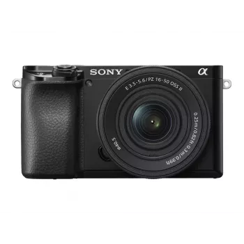 Sony Alpha 6100A ILCE6100AKB.CEC aparat bezlusterkowy z obiektywem E PZ 16–50mm OSS II, czarny