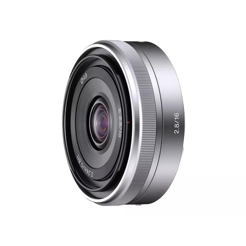 Sony SEL16F28S.SYX E-Mount 16mm f/2.8 Szerokokątny Obiektyw stałoogniskowy (APS-C, czarny)