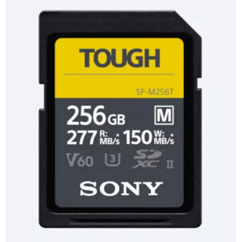 Sony SF-M256T TOUGH UHS-II SDXC Karta pamięci 256GB V60 U3 277MB/s odczyt 150MB/s zapis Wodoszczelna Pyłoszczelna Odporna na wstrząsy