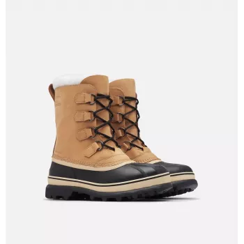 SOREL Caribou Boots Men's Waterproof Insulated Winter Snow Boots Black Brown
