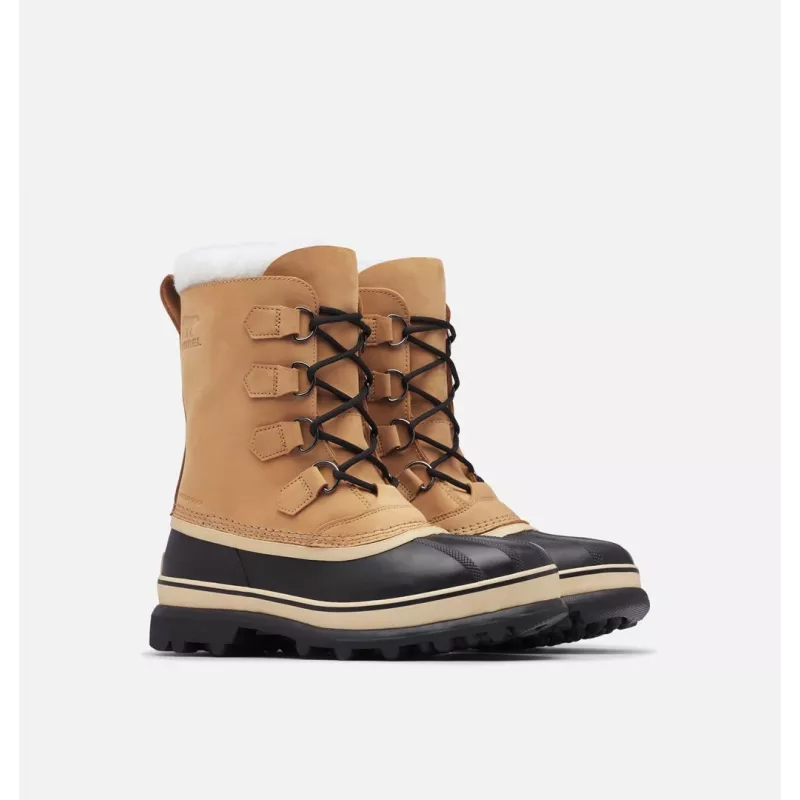 SOREL Caribou Boots Men's Waterproof Insulated Winter Snow Boots Black Brown