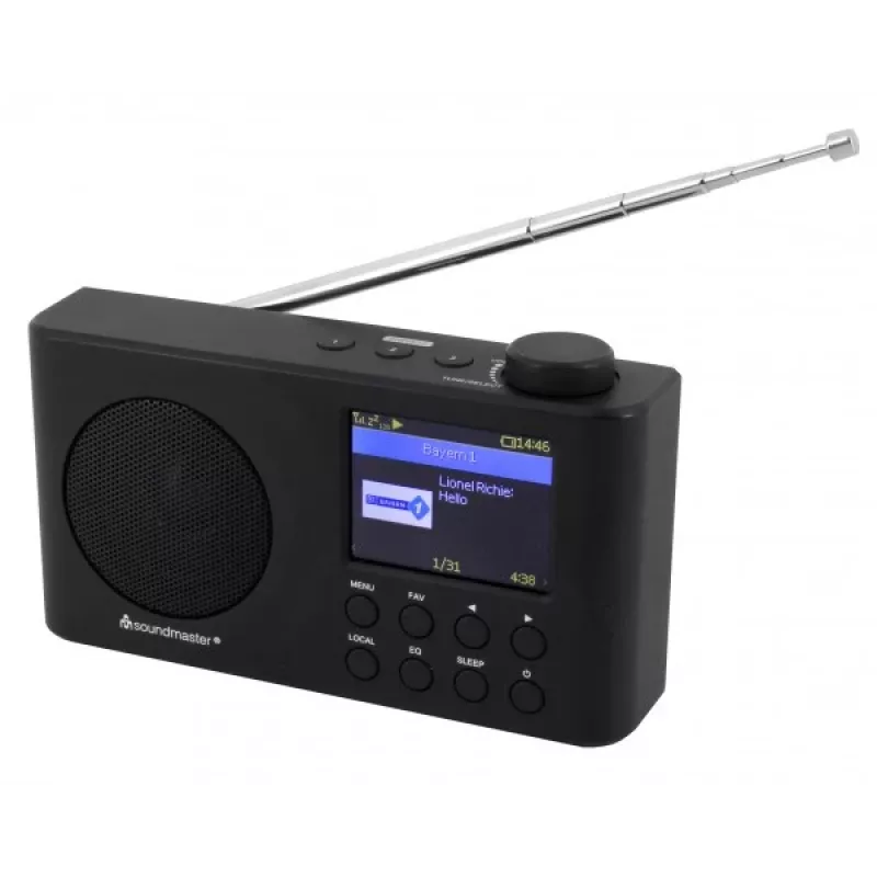 Soundmaster IR6500SW Przenośne Radio Cyfrowe Internet/DAB+/FM WLAN Bluetooth