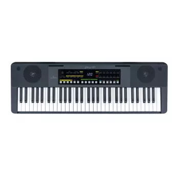 Soundsation JUKEY 610 - 61-klawiszowy przenośny keyboard z 300 brzmieniami, 300 rytmami, USB-MIDI, wyświetlaczem LCD i zasilaczem w zestawie