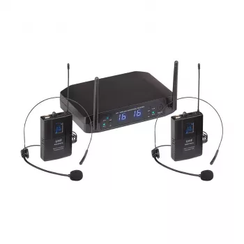 Soundsation WF-U216PP Dual-Channel UHF Wireless Microphone System 520-550MHz