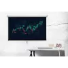 Spacetronik 100 inch ekran projekcyjny zwijany ręcznie 16:9