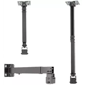Spacetronik SPA-P01B Uniwersalny uchwyt do projektora 2-w-1 sufit/ściana, 15 kg, stal, czarny