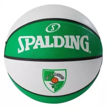 SPALDING EuroLeague Žalgiris Kaunas Oficjalna replika piłki do koszykówki rozmiar 7 pomarańczowo-kremowa