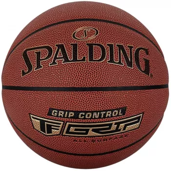 Piłka do koszykówki Spalding Grip Control, rozmiar 7, brązowa, skóra kompozytowa, do gry w hali i na zewnątrz