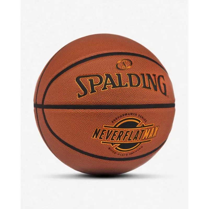 Spalding Neverflat Max Piłka do Koszykówki Indoor i Outdoor Brązowa Rozmiar 7