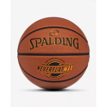 Spalding Neverflat Max Piłka do Koszykówki Indoor i Outdoor Brązowa Rozmiar 7