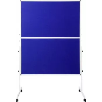 SpeaKa Professional Tablica Moderacyjna SP-PB-B01 Niebieski Filc 1250 x 1850 mm Składana z Kółkami Dwustronna SP-12058196