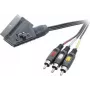 SpeaKa Professional kabel SCART do 3x RCA Composite AV 2m czarny SP-7869848