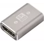 Adapter HDMI SpeaKa Professional SP-11301992 żeński do żeńskiego 8K 60Hz 4K 120Hz Aluminiowy Szary