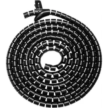 SpeaKa Professional SP-13402976 Osłona wiązki kabli Poliuretan Czarny 10 mm x 1 m