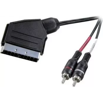 SpeaKa Professional SP-7870676 Kabel audio 2 m SCART na 2 x RCA Czarny