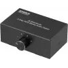 SpeaKa Professional SP-AS-500 4-portowy przełącznik audio Cinch dwukierunkowy obudowa metalowa