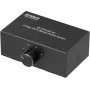 SpeaKa Professional SP-AS-500 4-portowy przełącznik audio Cinch dwukierunkowy obudowa metalowa
