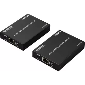 SpeaKa Professional SP-HDE-350 przedłużacz HDMI KVM przez kabel sieciowy RJ45 z obsługą klawiatury i myszy, 120 m, Full HD 1080p SP-12774724