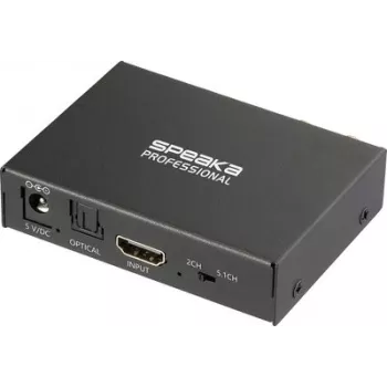 SpeaKa Professional SP-HDS-300 rozdzielacz HDMI 1x2 z ekstrakcją dźwięku 4K