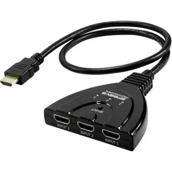 SpeaKa Professional SP-HDSW-200 3-portowy przełącznik HDMI 8K UHD 7680x4320 pikseli