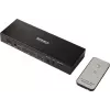 SpeaKa Professional SP-SWAP-500 2-portowy przełącznik matrycowy HDMI KVM z dźwiękiem, 4K UHD, hub USB 2.0, metalowy, czarny SP-13904372