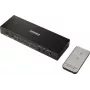 SpeaKa Professional SP-SWAP-500 2-portowy przełącznik matrycowy HDMI KVM z dźwiękiem, 4K UHD, hub USB 2.0, metalowy, czarny SP-13904372