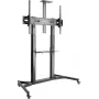 SPEAKA PROFESSIONAL SP-TVC-600 wózek telewizyjny na ekrany 60 inch-100 inch, regulacja wysokości, obciążenie 100 kg, blokowane kółka, czarny SP-10446752