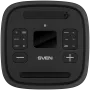 Głośnik Party Box SVEN PS-1250, Czarny (300W, TWS, IPx4, Bluetooth, FM, USB, microSD, Wyświetlacz LED, 13500mAh)
