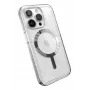 Speck Gemshell Grip + MagSafe do iPhone 15 Pro (Przezroczysty / Chromowane Wykończenie)