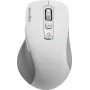 SPEEDLINK VELORA Bezprzewodowa Mysz Ładowalna, Bluetooth i 2,4 GHz, Inteligentne Kółko Przewijania Flying Scroll, Biała SL-630310-WT