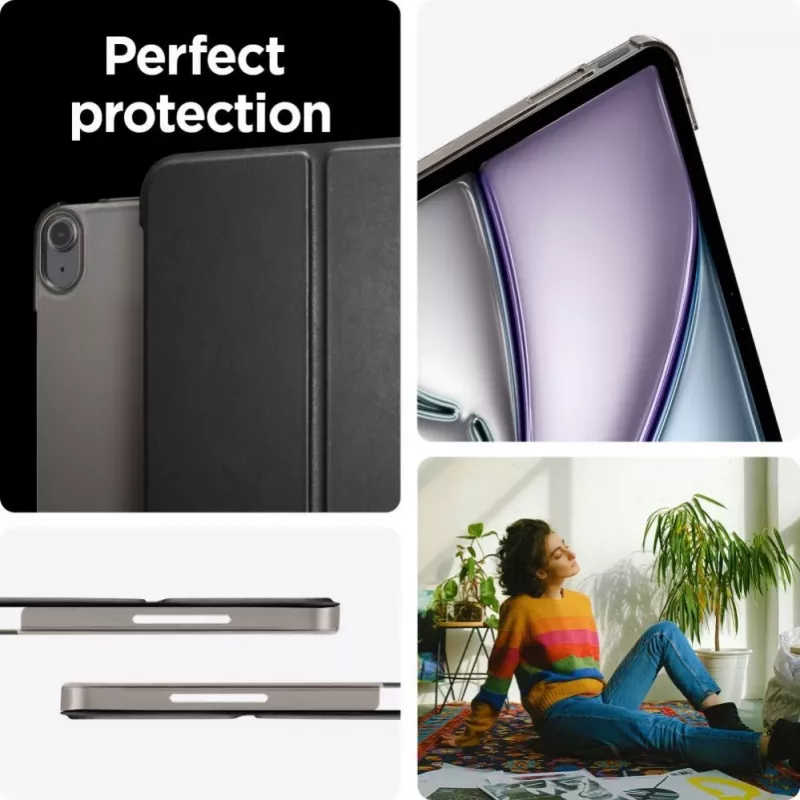 Spigen Smart Fold Case do iPad Air 13 inch 2024 - Czarny