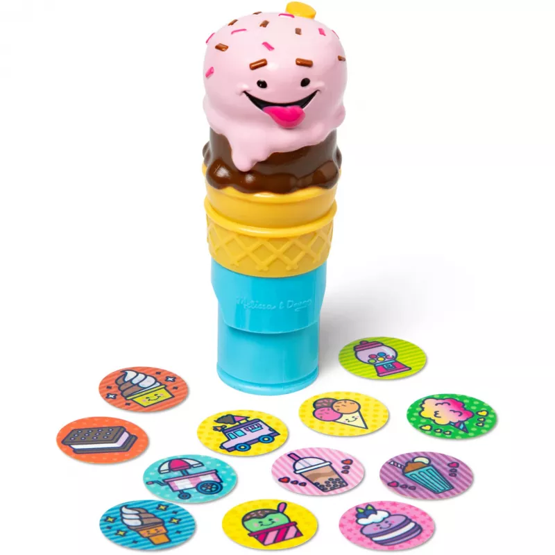 Spin Master Melissa & Doug Sticker WOW! Ice Cream Sticker Stamper & Activity Pad