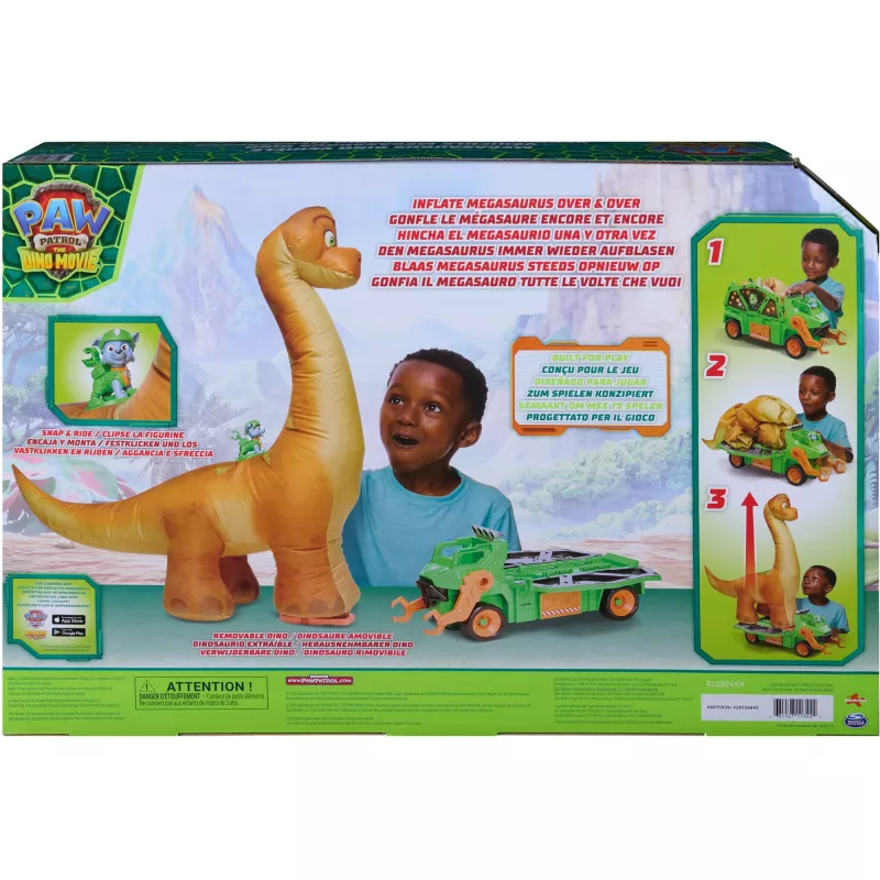 SPINMASTER Paw Patrol Dino Rescue Rocky's Megasaurus Transport Vehicle