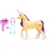 SPINMASTER Unicorn Academy - Jednorożec Leaf (28 cm, z prawdziwą grzywą i ogonem, zdejmowaną uzdą, siodłem i szczotką)