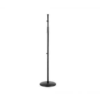 SSQ MS2 Prosty Statyw Mikrofonowy - Czarny, 900-1600 mm, Okrągła Podstawa Żeliwna