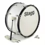 Stagg MABD-2010 20 inch Werbel marszowy z nosidłem i pałką, biały