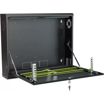 STALFLEX CR19-2U-130-B Szafa ścienna 2U 19-calowa głębokość 130mm Czarny