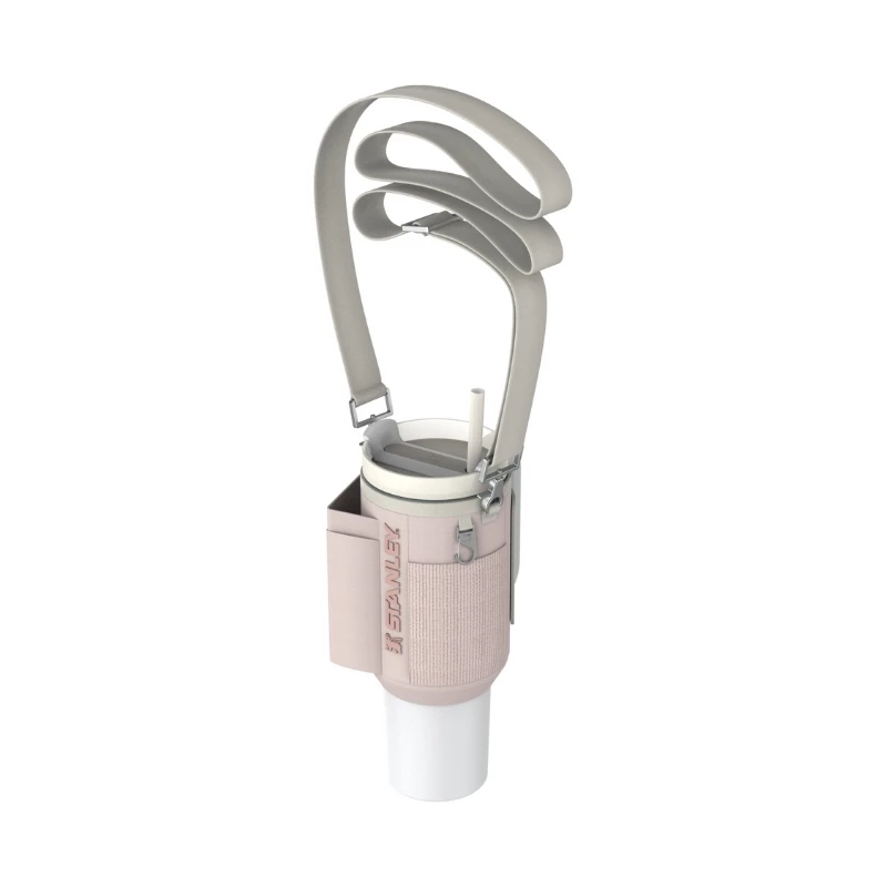 STANLEY All-Day Quencher Carry-All etui ochronne na kubek termiczny 1,18 l ze słomką, jasnoróżowe