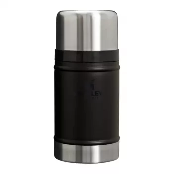 STANLEY Classic Legendary Food Jar 0,71L Matowa Czerń z izolowaną pokrywką-miską i sporkiem